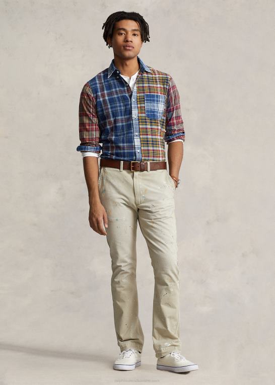 blødende madras funshirt Mænd Ralph Lauren klassisk pasform madras sjov skjorte Z426B829