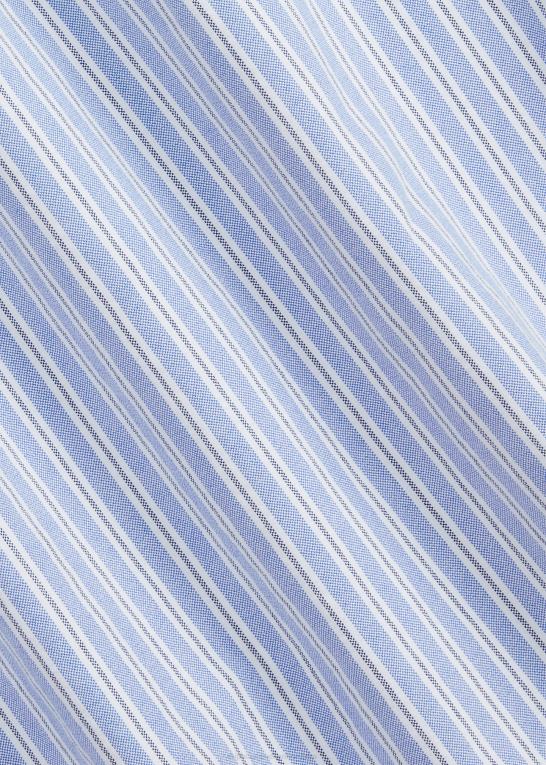 blå funshirt Mænd Ralph Lauren klassisk pasform stribet oxford sjov skjorte Z426B769