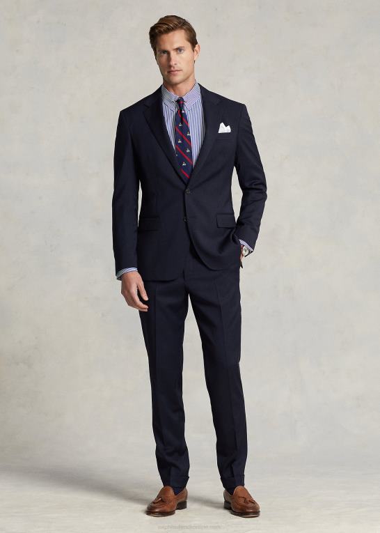 blå/hvid Mænd Ralph Lauren stribet poplin skjorte i specialdesign Z426B8613