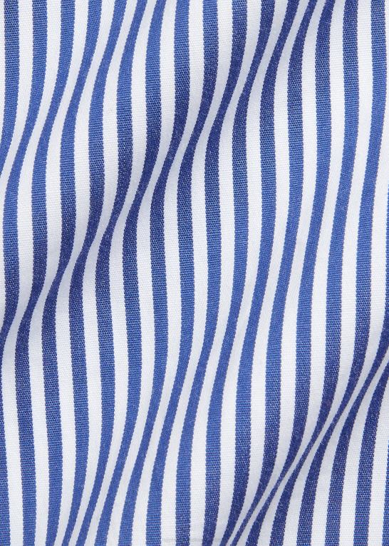 blå/hvid Mænd Ralph Lauren stribet poplin skjorte i specialdesign Z426B8613
