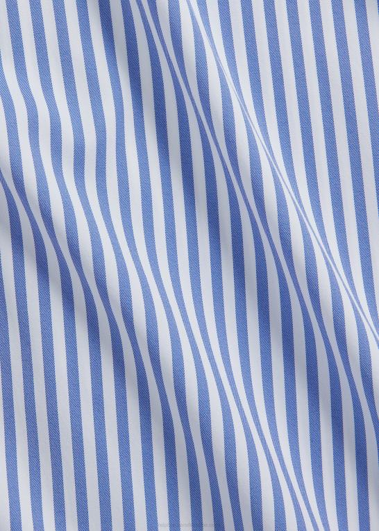 blå/hvid Mænd Ralph Lauren ydeevne twill skjorte Z426B1681