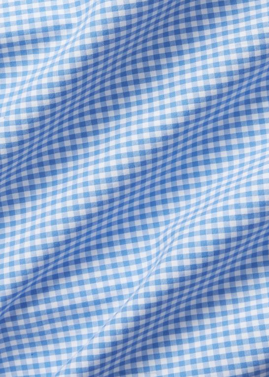 blå/hvid tern Mænd Ralph Lauren stræk poplin skjorte Z426B1506