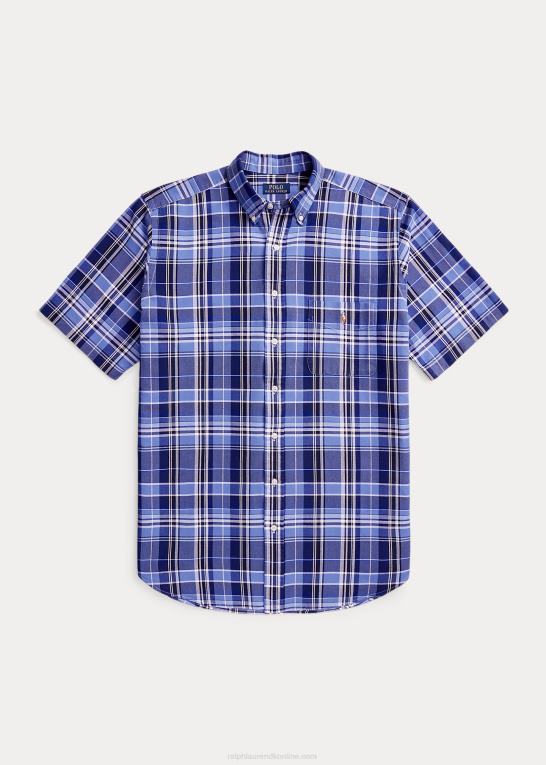 blå multi Mænd Ralph Lauren plaid oxford skjorte Z426B47