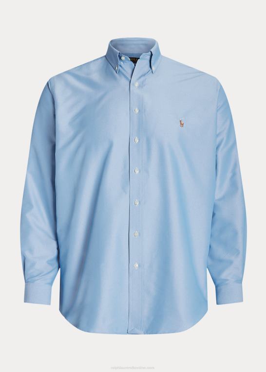 bsr blå Mænd Ralph Lauren ydeevne stretch oxford skjorte Z426B1445