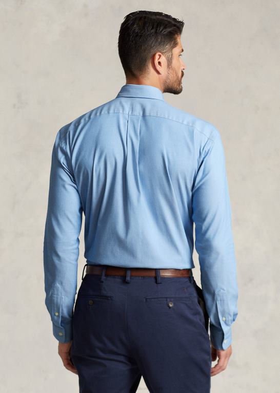 bsr blå Mænd Ralph Lauren ydeevne stretch oxford skjorte Z426B1445