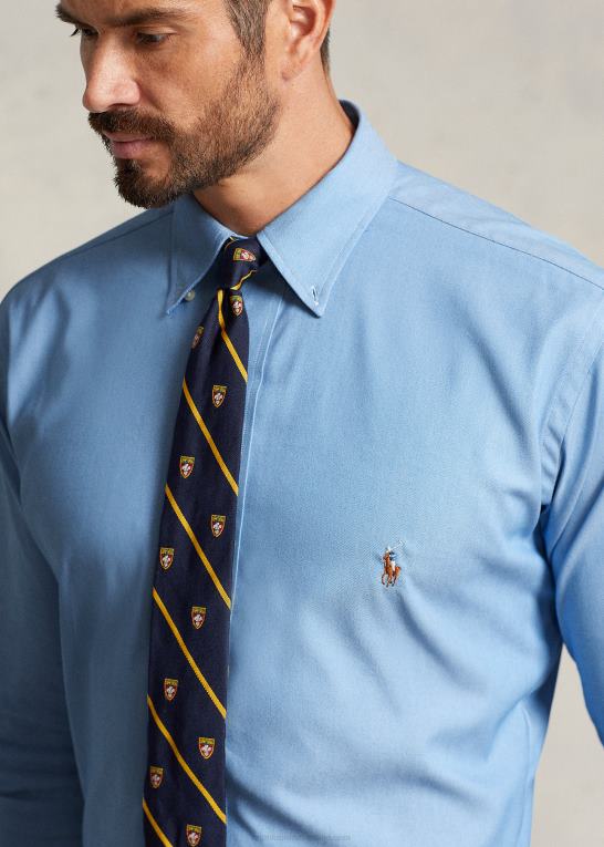bsr blå Mænd Ralph Lauren ydeevne stretch oxford skjorte Z426B1445