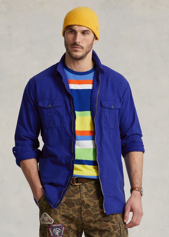 by kgl Mænd Ralph Lauren beklædningsfarvet oxford overtrøje Z426B1347