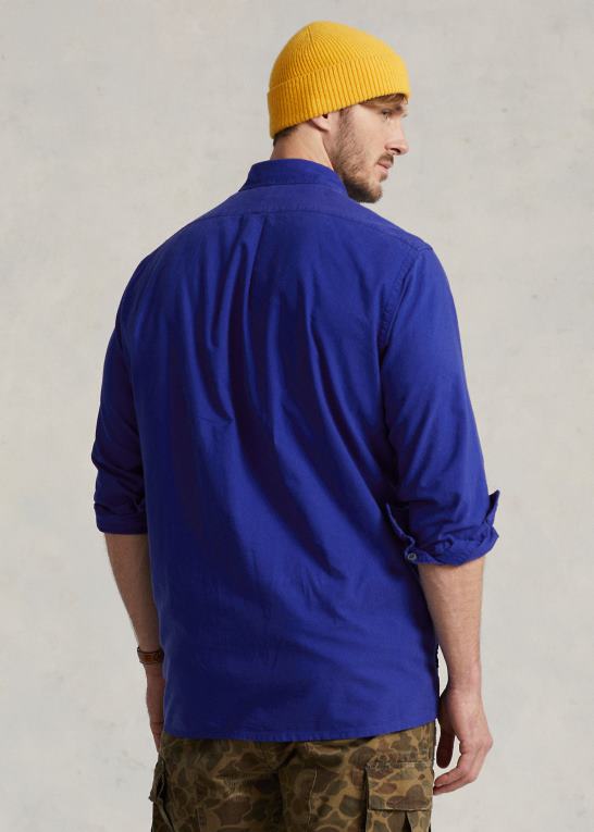 by kgl Mænd Ralph Lauren beklædningsfarvet oxford overtrøje Z426B1347