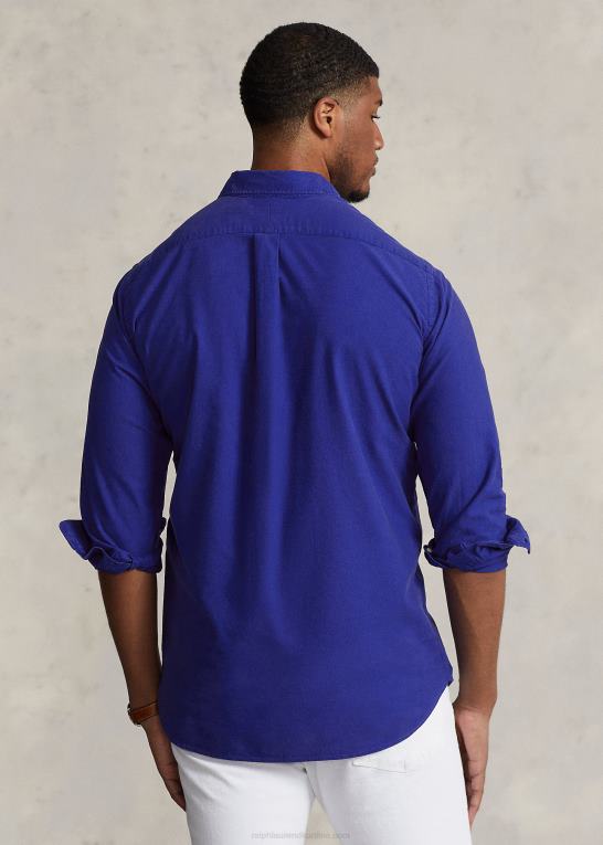 by kgl Mænd Ralph Lauren beklædningsfarvet oxford skjorte Z426B1517