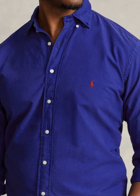 by kgl Mænd Ralph Lauren beklædningsfarvet oxford skjorte Z426B1517