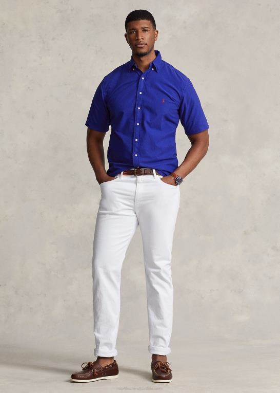 by kgl Mænd Ralph Lauren beklædningsfarvet oxford skjorte Z426B1875