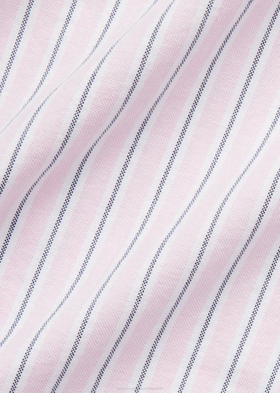 carmel pink/marine multi Mænd Ralph Lauren klassisk pasform stribet oxford skjorte Z426B8417
