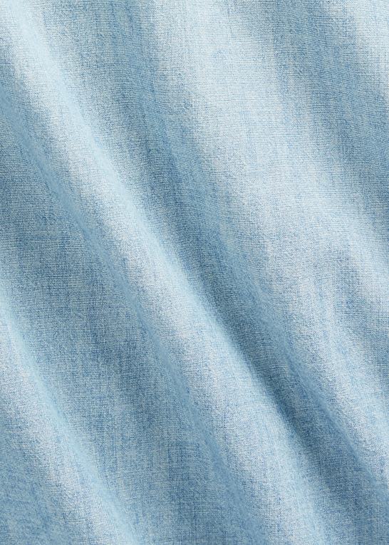 davey vask Mænd Ralph Lauren slim fit chambray westernskjorte Z426B1716