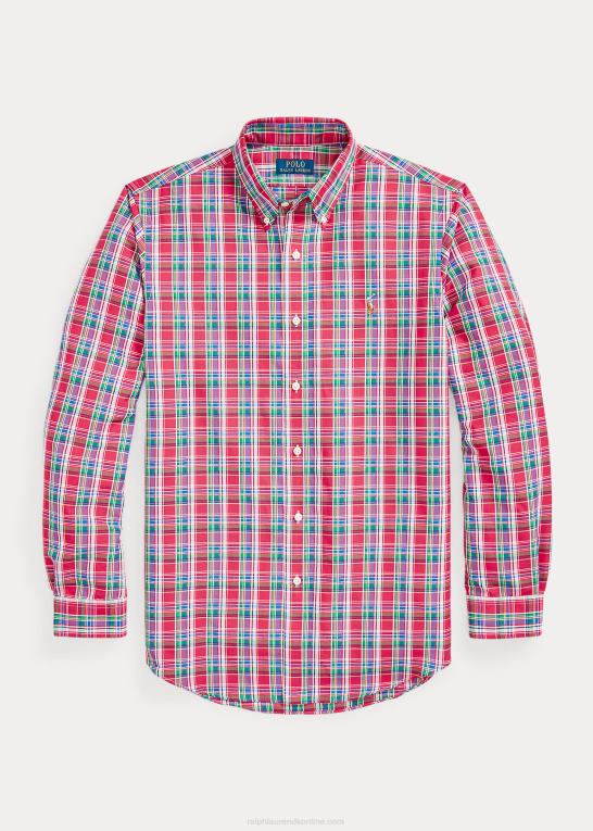 dyb pink/royal multi Mænd Ralph Lauren klassisk pasform plaid præstationsskjorte Z426B8668