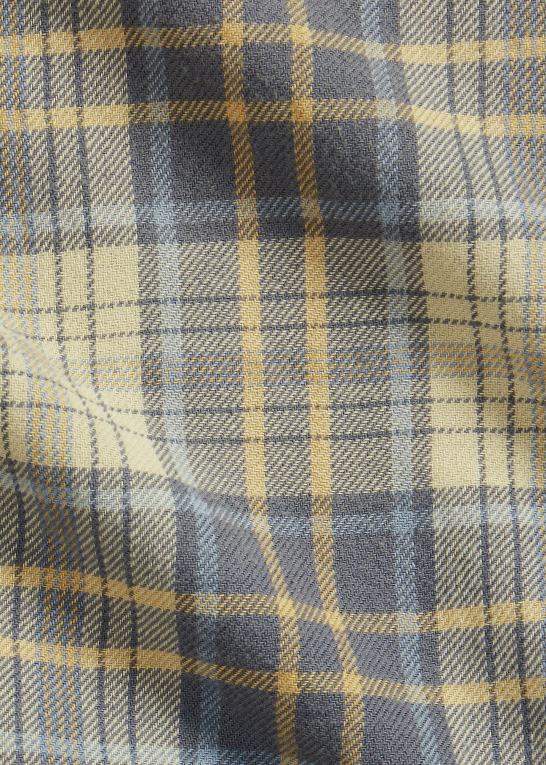 falmet blå/gul Mænd Ralph Lauren plaid twill arbejdsskjorte Z426B8686