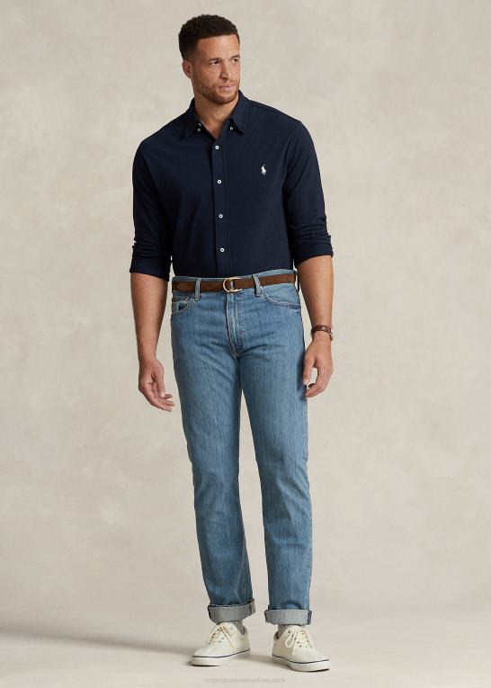 flyverflåde Mænd Ralph Lauren fjervægts skjorte i mesh Z426B1869