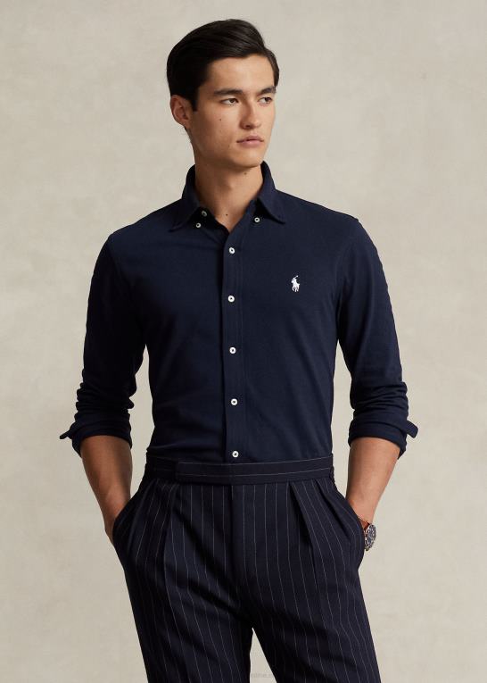 flyverflåde Mænd Ralph Lauren fjervægts skjorte i mesh Z426B413