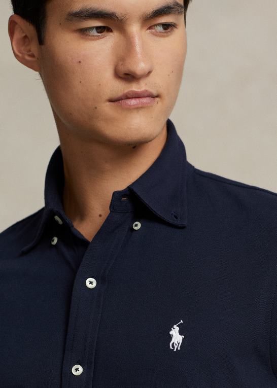 flyverflåde Mænd Ralph Lauren fjervægts skjorte i mesh Z426B413