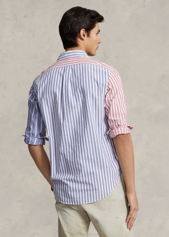 funshirt Mænd Ralph Lauren klassisk pasform stribet oxford sjov skjorte Z426B929
