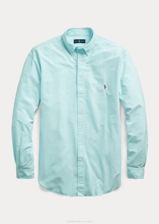 ægæiske blå Mænd Ralph Lauren den ikoniske oxford-skjorte Z426B1434