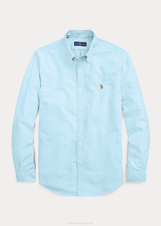 ægæiske blå Mænd Ralph Lauren den ikoniske oxford skjorte - alle passer Z426B8371