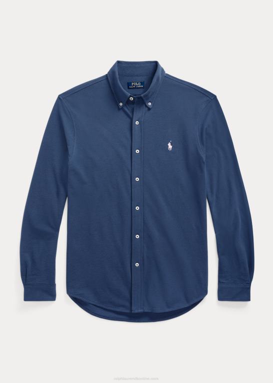 gammel kgl Mænd Ralph Lauren fjervægts skjorte i mesh Z426B415