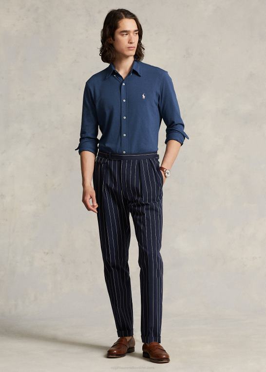 gammel kgl Mænd Ralph Lauren fjervægts skjorte i mesh Z426B415