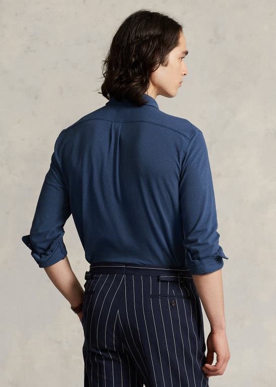 gammel kgl Mænd Ralph Lauren fjervægts skjorte i mesh Z426B415