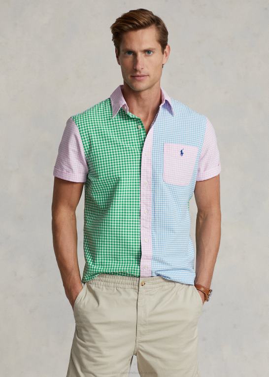 gingham funshirt Mænd Ralph Lauren klassisk fit gingham sjov skjorte Z426B894