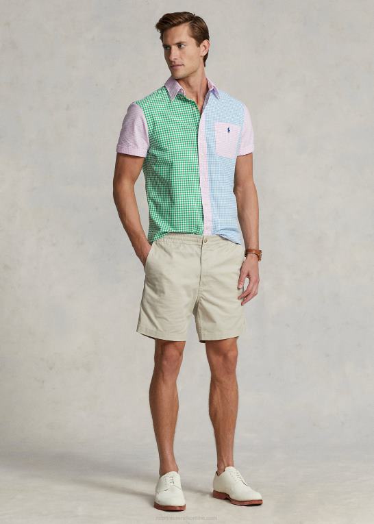 gingham funshirt Mænd Ralph Lauren klassisk fit gingham sjov skjorte Z426B894