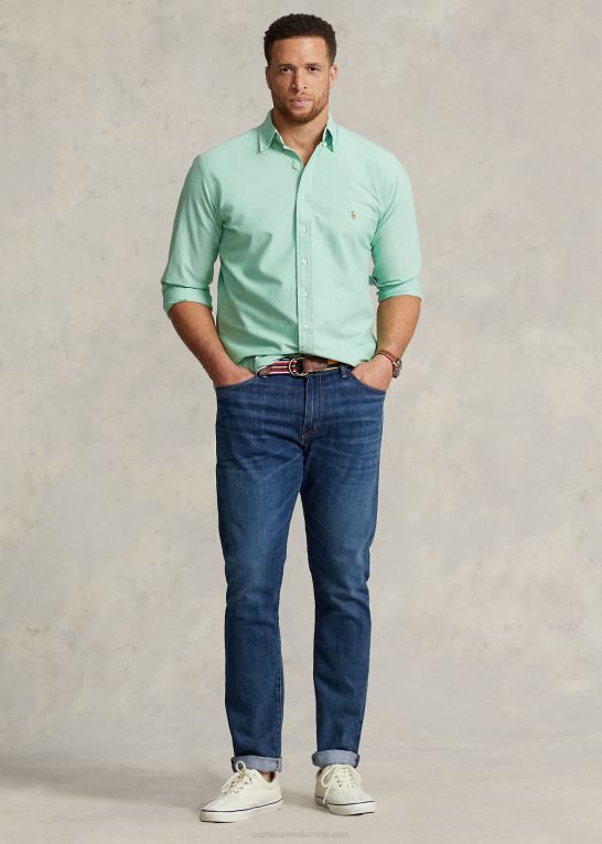 golf green Mænd Ralph Lauren den ikoniske oxford-skjorte Z426B1437
