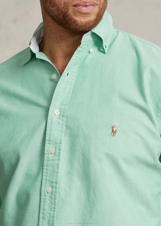 golf green Mænd Ralph Lauren den ikoniske oxford-skjorte Z426B1437