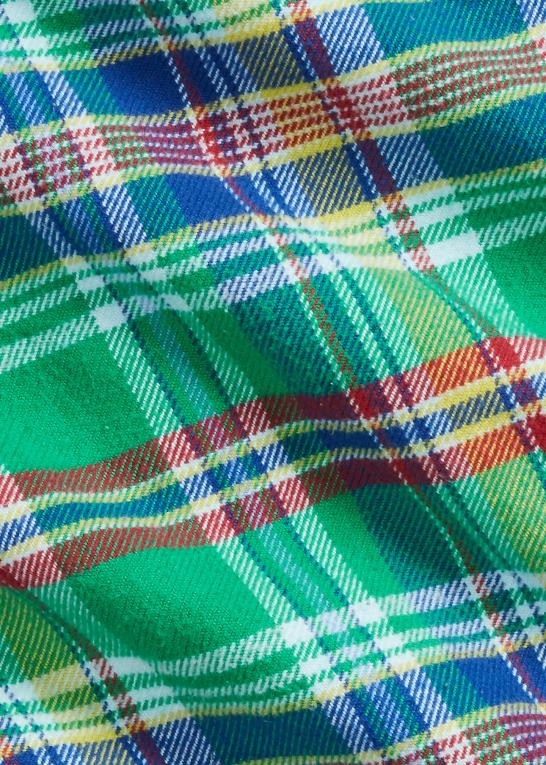grøn/gul multi Mænd Ralph Lauren klassisk pasform plaid flannel arbejdsskjorte Z426B1064