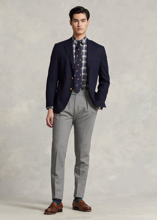 grøn/gul multi Mænd Ralph Lauren klassisk pasform plaidvasket poplinskjorte Z426B8594