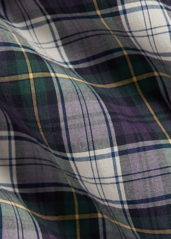grøn/gul multi Mænd Ralph Lauren klassisk pasform plaidvasket poplinskjorte Z426B8594