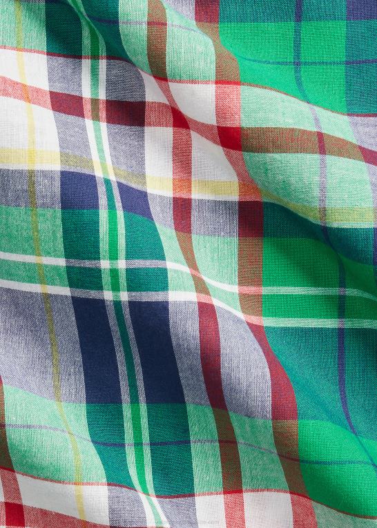 grøn/marine multi Mænd Ralph Lauren madras skjorte Z426B1548