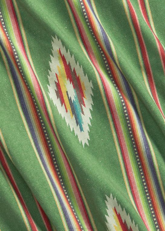 grøn/rød/cremefarvet multi Mænd Ralph Lauren print jersey camp skjorte Z426B1750