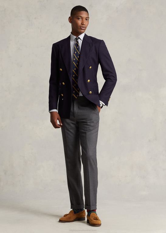 grå tåge/hvid Mænd Ralph Lauren klassisk pasform plaid præstationsskjorte Z426B8487