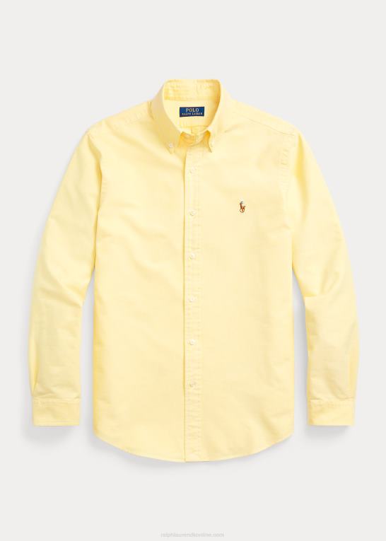 gul Mænd Ralph Lauren den ikoniske oxford skjorte - alle passer Z426B8374