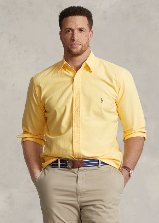 gul oxford Mænd Ralph Lauren den ikoniske oxford-skjorte Z426B1438
