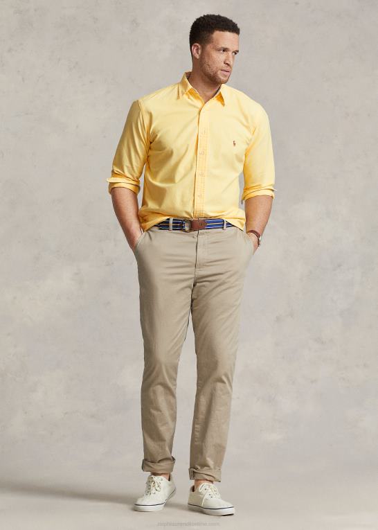 gul oxford Mænd Ralph Lauren den ikoniske oxford-skjorte Z426B1438