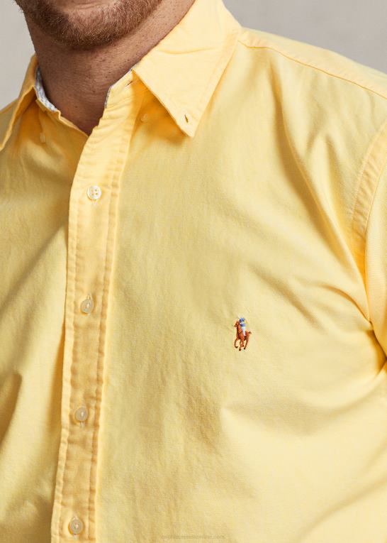 gul oxford Mænd Ralph Lauren den ikoniske oxford-skjorte Z426B1438