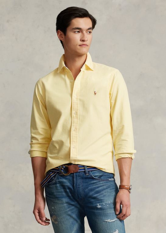 gul oxford Mænd Ralph Lauren den ikoniske oxford skjorte - alle passer Z426B8373