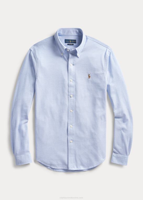 havneø blå Mænd Ralph Lauren strik oxford skjorte Z426B900