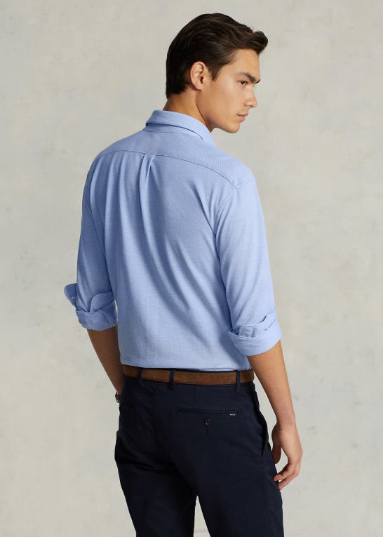 havneø blå Mænd Ralph Lauren strik oxford skjorte Z426B900