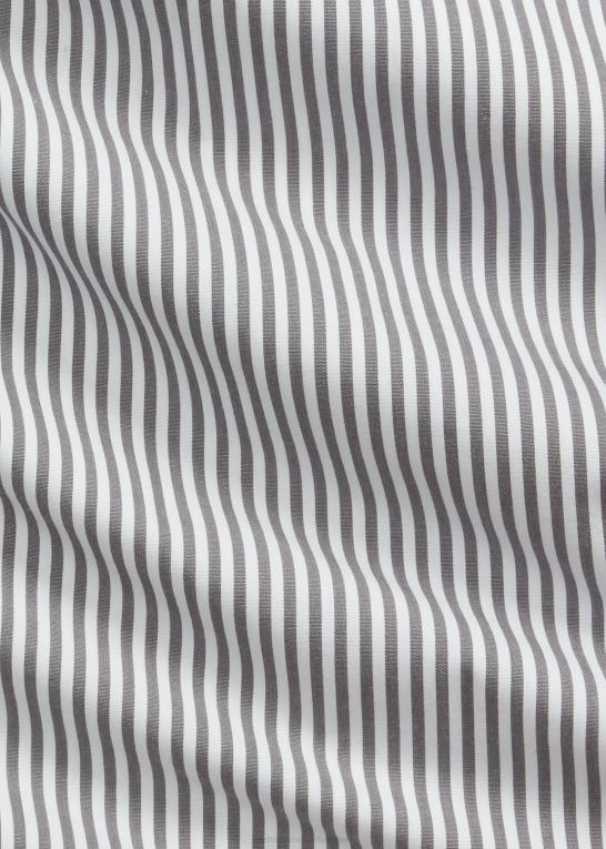 hems grå/hvid Mænd Ralph Lauren klassisk pasform stribet stræk poplin skjorte Z426B776