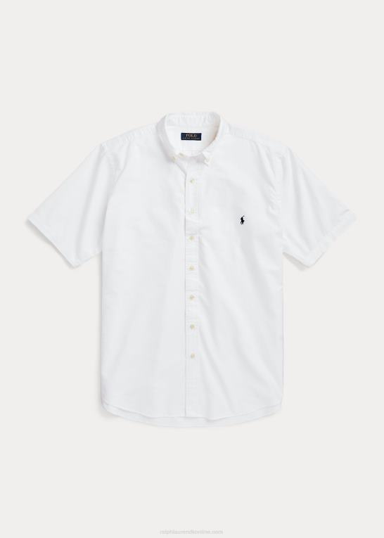 hvid Mænd Ralph Lauren beklædningsfarvet oxford skjorte Z426B1878