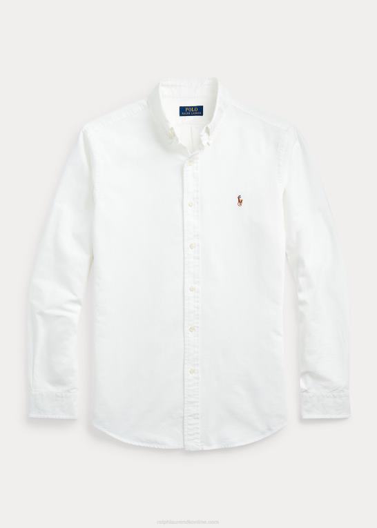 hvid Mænd Ralph Lauren den ikoniske oxford skjorte - alle passer Z426B8369