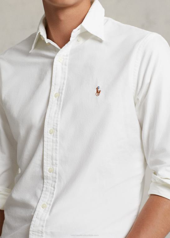 hvid Mænd Ralph Lauren den ikoniske oxford skjorte - alle passer Z426B8369