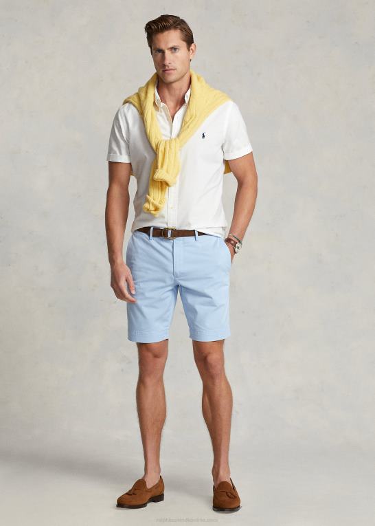hvid Mænd Ralph Lauren klassisk pasform beklædningsfarvet oxford skjorte Z426B488